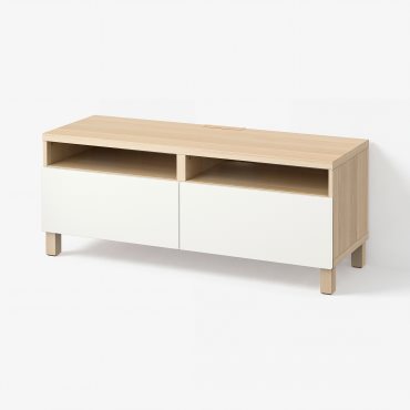 BESTÅ, έπιπλο TV με συρτάρια με μαλακό κλείσιμο, 120x42x48 cm, 791.883.20