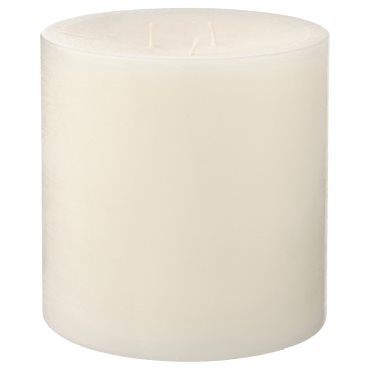 GRANSSKOG, unscented block candle, 3 wicks, 005.291.24