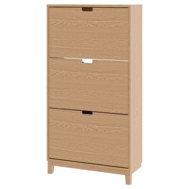 STALL, shoe cabinet with 3 compartments, 79x29x148 cm, 005.302.26