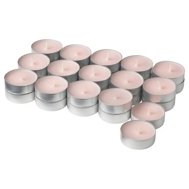 ÄDELSYREN, scented tealight/Grapefruit & rose/30 pack, 3.5 hr, 005.425.59
