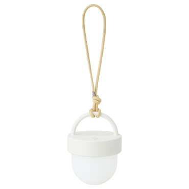 SOMMARLÅNKE, pendant lamp with built-in LED light source/outdoor/battery-operated, 10 cm, 005.437.09