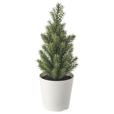 VINTERFINT, τεχνητό φυτό σε γλάστρα/εσωτερικού/εξωτερικού χώρου/Χριστουγεννιάτικο δέντρο, 6 cm, 005.529.25