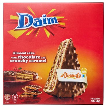 DAIM, κέικ με σοκολάτα και αμύγδαλα, κτψ., 400 g, 005.743.95