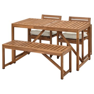 NAMMARO, table/2 chairs/bench, outdoor, 094.912.11