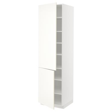 METOD, high cabinet with shelves/2 doors, 60x60x220 cm, 095.073.11