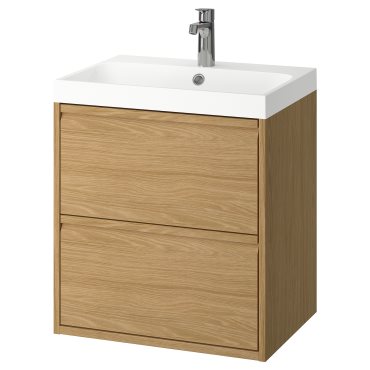 ANGSJON/BACKSJON, wash-stand with drawers/wash-basin/tap, 60x48x69 cm, 095.140.38