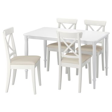 DANDERYD/INGOLF, table and 4 chairs, 130 cm, 095.442.43