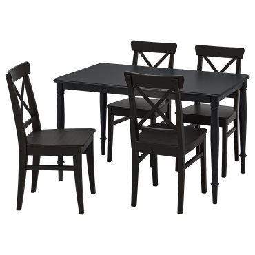 DANDERYD/INGOLF, table and 4 chairs, 130 cm, 095.442.81