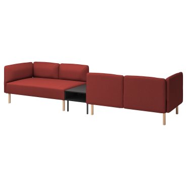 LILLEHEM, 4-seat modular sofa with side table, 095.697.52