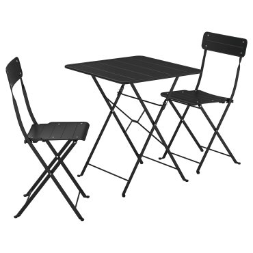 table and 2 folding chairs/outdoor, 65x65 cm, 095.730.18