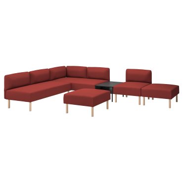 LILLEHEM, 6-seat modular sofa with side table, 095.747.82