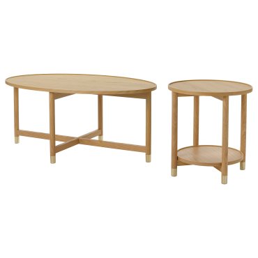 VALNÄS, coffee table/side table, set of 2, 096.224.29