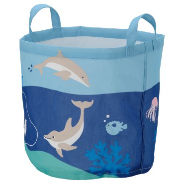 BLAVINGAD, storage bag/ocean animals pattern, 105.283.79