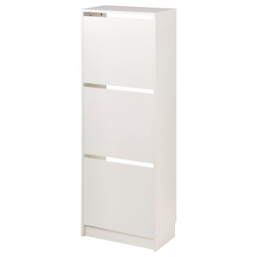 BISSA, shoe cabinet with 3 compartments, 49x28x135 cm, 105.302.59