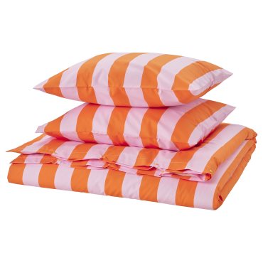 SLANHOSTMAL, duvet cover and 2 pillowcases, 240x220/50x60 cm, 105.752.81