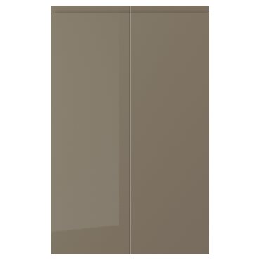 VOXTORP, left-hand 2-piece door for corner base cabinet, 25x80 cm, 105.817.67