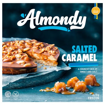 ALMONDY, almond cake salted caramel peanut/frozen, 420 g, 105.842.28