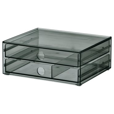 VISSLAAN, mini chest with 2 drawers, 23x19x9 cm, 106.302.06