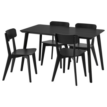 LISABO/LISABO, τραπέζι και 4 καρέκλες, 140x78 cm, 193.855.35