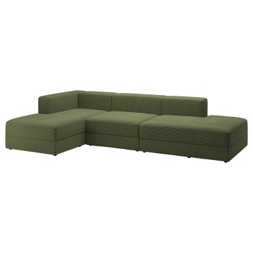JATTEBO, 3,5 θέσιος καναπές με σεζλόνγκ, 194.851.15