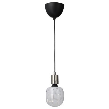 SKAFTET/MOLNART, pendant lamp with light bulb, 194.945.63