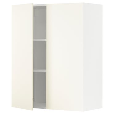 METOD, wall cabinet with shelves/2 doors, 80x100 cm, 195.072.64