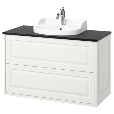 TANNFORSEN/RUTSJON, wash-stand with drawers/wash-basin/tap, 102x49x76 cm, 195.141.08