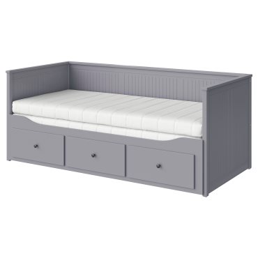HEMNES, day-bed with 3 drawers/2 mattresses, 80x200 cm, 195.214.82