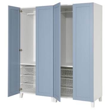 PLATSA, wardrobe with 4 doors, 160x57x191 cm, 195.556.84