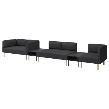 LILLEHEM, 5-seat modular sofa with side table, 195.697.42