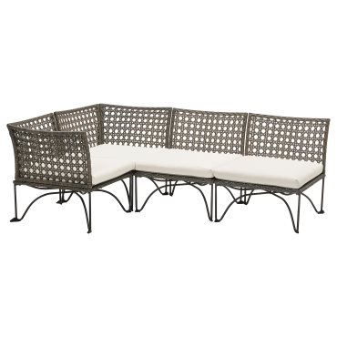 JUTHOLMEN, modular corner sofa 3-seat, outdoor, 195.782.23