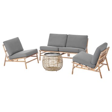 TVARÖ/FÅLSKÄR, 4-seat conversation set, outdoor, 195.857.04