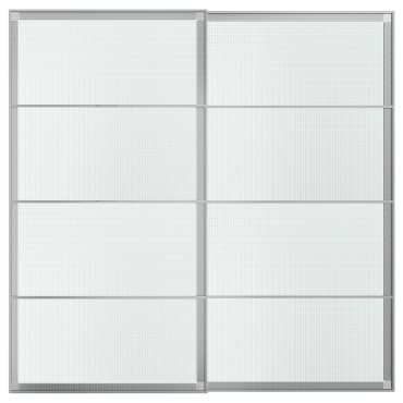 LUNDBRÄSMA, pair of sliding doors, 200x201 cm, 196.190.49