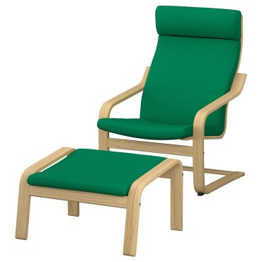 POÄNG, armchair and footstool, 196.257.00