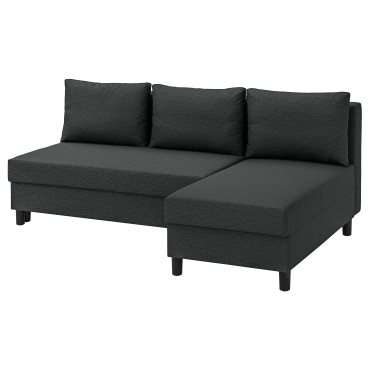 ALVDALEN, 3-seat sofa-bed with chaise longue, 205.306.64