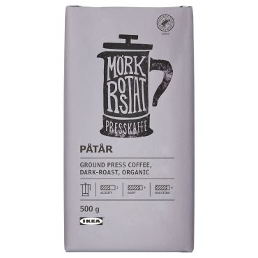 PATAR, αλεσμένος καφές φίλτρου, βιολογικής γεωργίας 500 g, rac, 205.316.11