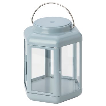 SOMMARLÅNKE, decorative table lamp with built-in LED light source/outdoor/battery-operated/lantern, 17 cm, 205.439.54
