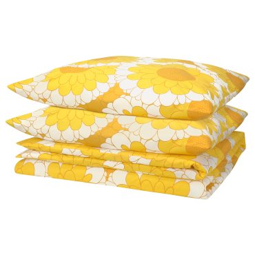 KRANSMALVA, duvet cover and 2 pillowcases, 240x220/50x60 cm, 205.720.41