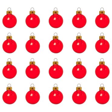 VINTERFINT, tree ornament/bauble/20 pack, 3.5 cm, 205.806.06