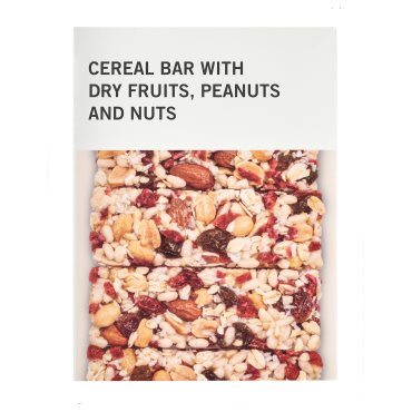 CEREAL BAR, μπάρα δημητριακών αποξηραμένα φρούτα ξηροί καρποί 120 g, 206.076.96