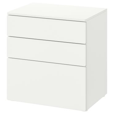 SMASTAD/PLATSA, συρταριέρα με 3 συρτάρια, 60x42x63 cm, 294.201.33