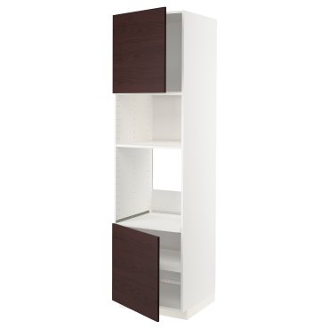 METOD, high cabinet for oven/microwave with 2 doors/shelves, 60x60x220 cm, 294.663.19
