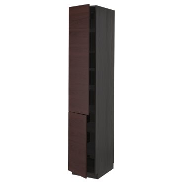 METOD, ψηλό ντουλάπι με ράφια/2 πόρτες, 40x60x220 cm, 294.710.09