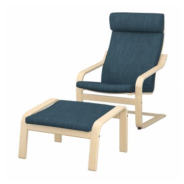 POÄNG, armchair and footstool, 294.842.76