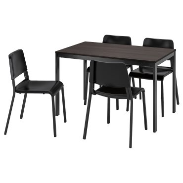VANGSTA/TEODORES, τραπέζι και 4 καρέκλες, 120/180 cm, 294.942.99
