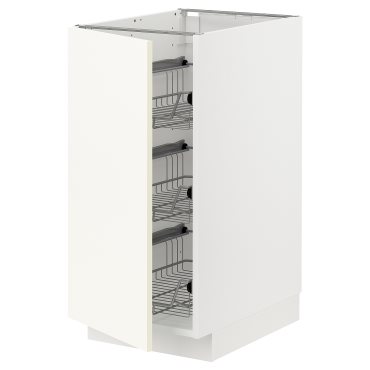 METOD, base cabinet with wire baskets, 40x60 cm, 295.071.26