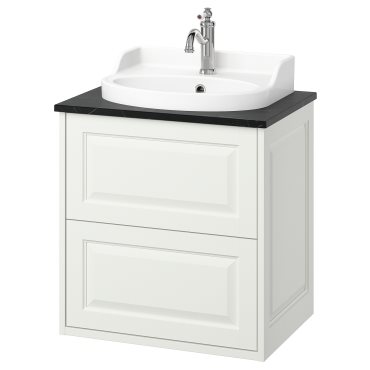TANNFORSEN/RUTSJON, wash-stand with drawers/wash-basin/tap, 62x49x76 cm, 295.214.86