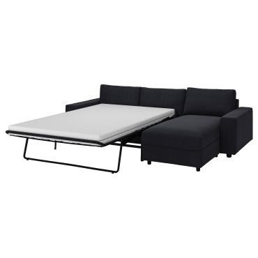 VIMLE, 3-seat sofa-bed with wide armrests and chaise longue, 295.372.27