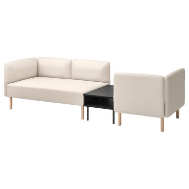 LILLEHEM, 3-seat modular sofa with side table, 295.697.51