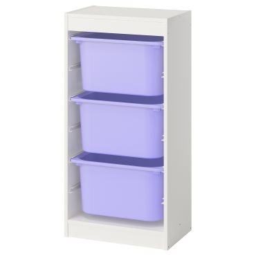 TROFAST, storage combination with boxes, 46x30x94 cm, 295.752.00